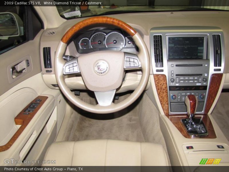 White Diamond Tricoat / Cashmere 2009 Cadillac STS V8