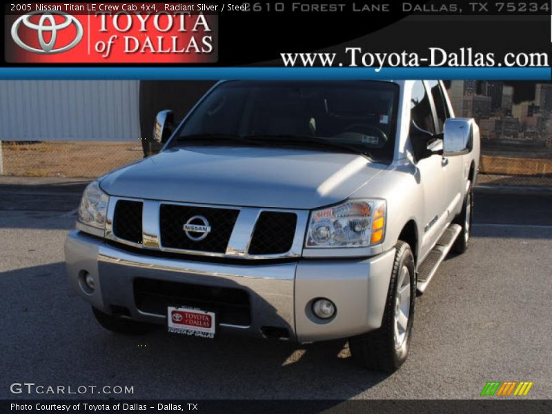 Radiant Silver / Steel 2005 Nissan Titan LE Crew Cab 4x4