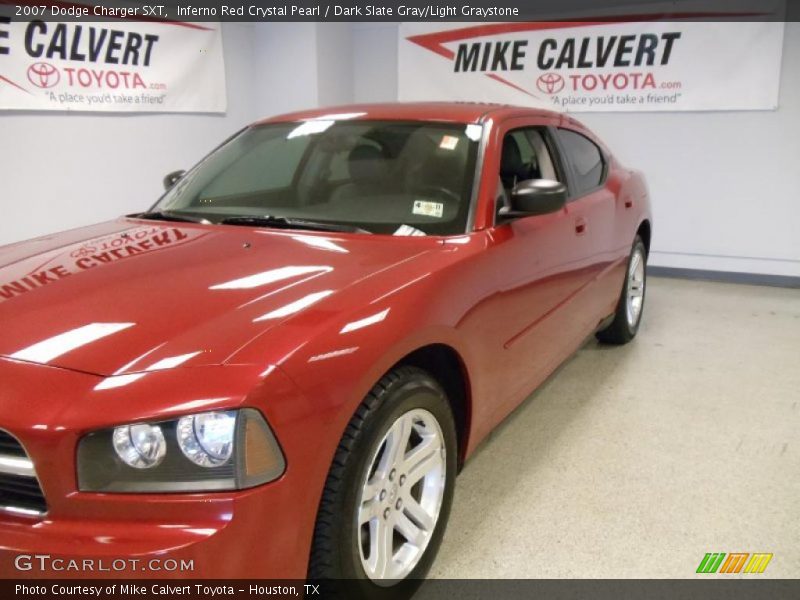 Inferno Red Crystal Pearl / Dark Slate Gray/Light Graystone 2007 Dodge Charger SXT