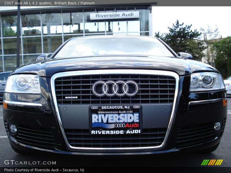 Brilliant Black / Platinum 2007 Audi A8 L 4.2 quattro