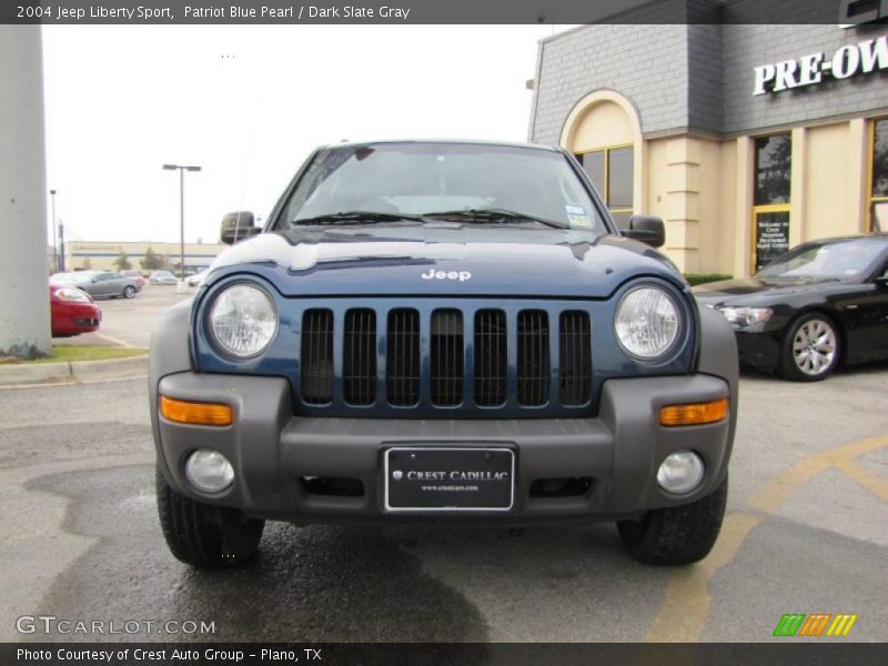 Patriot Blue Pearl / Dark Slate Gray 2004 Jeep Liberty Sport