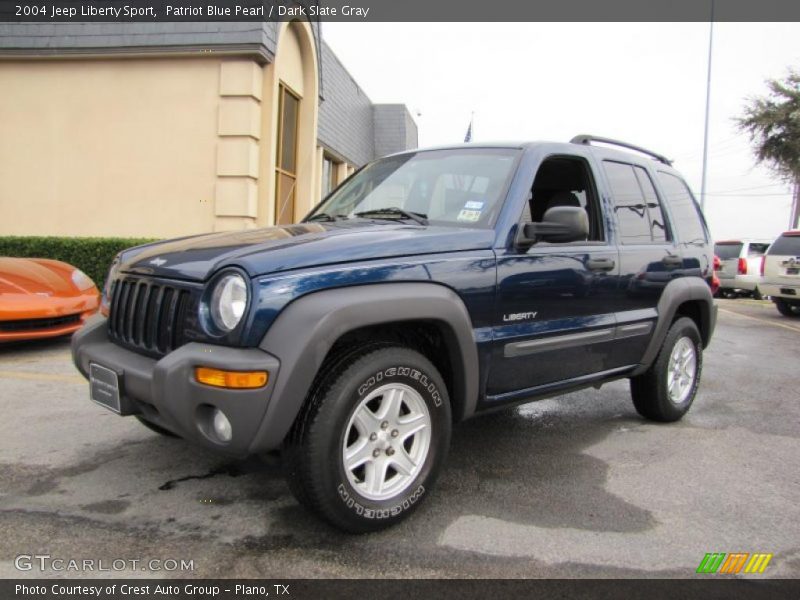 Patriot Blue Pearl / Dark Slate Gray 2004 Jeep Liberty Sport