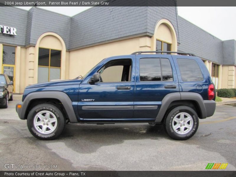Patriot Blue Pearl / Dark Slate Gray 2004 Jeep Liberty Sport