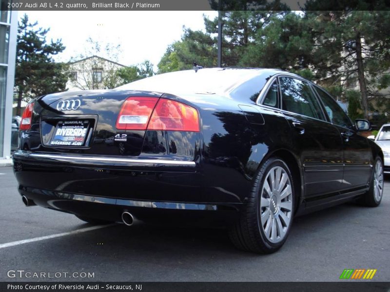 Brilliant Black / Platinum 2007 Audi A8 L 4.2 quattro