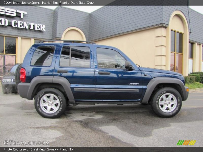 Patriot Blue Pearl / Dark Slate Gray 2004 Jeep Liberty Sport