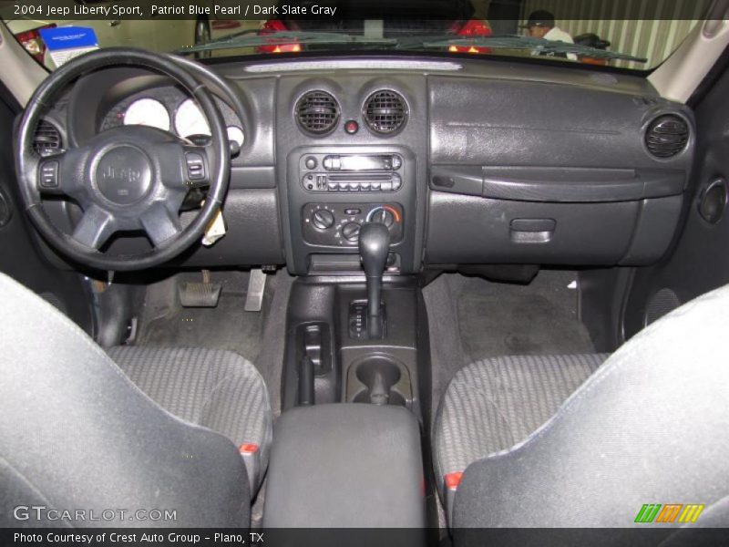 Patriot Blue Pearl / Dark Slate Gray 2004 Jeep Liberty Sport