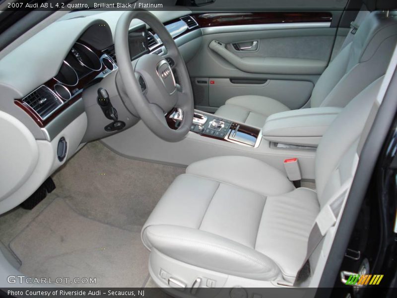 Brilliant Black / Platinum 2007 Audi A8 L 4.2 quattro