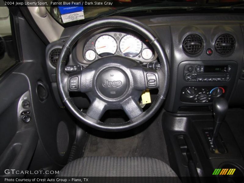 Patriot Blue Pearl / Dark Slate Gray 2004 Jeep Liberty Sport