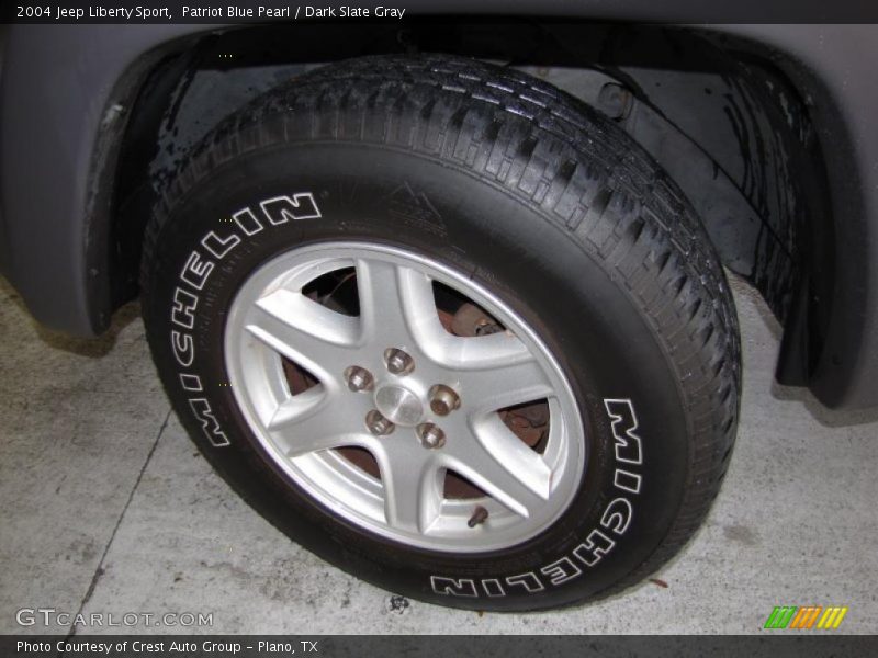 Patriot Blue Pearl / Dark Slate Gray 2004 Jeep Liberty Sport