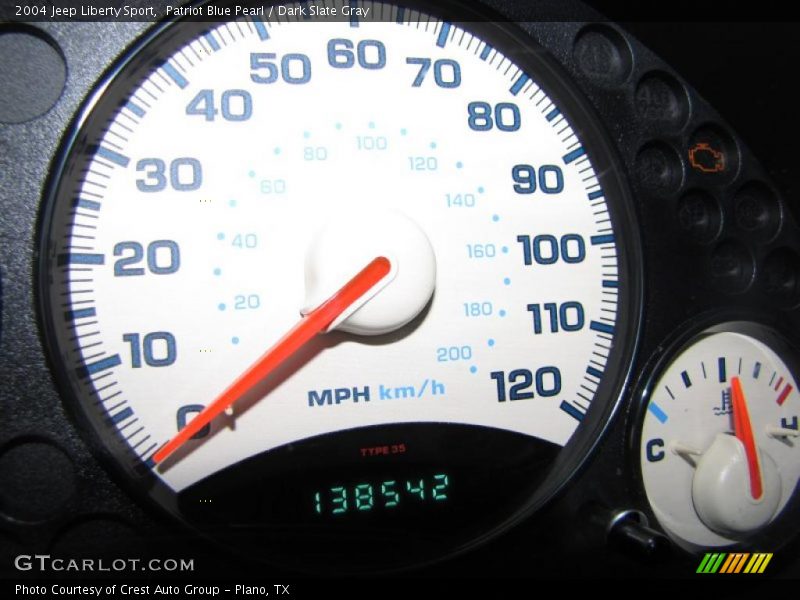 Patriot Blue Pearl / Dark Slate Gray 2004 Jeep Liberty Sport