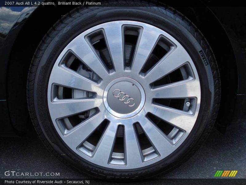 Brilliant Black / Platinum 2007 Audi A8 L 4.2 quattro