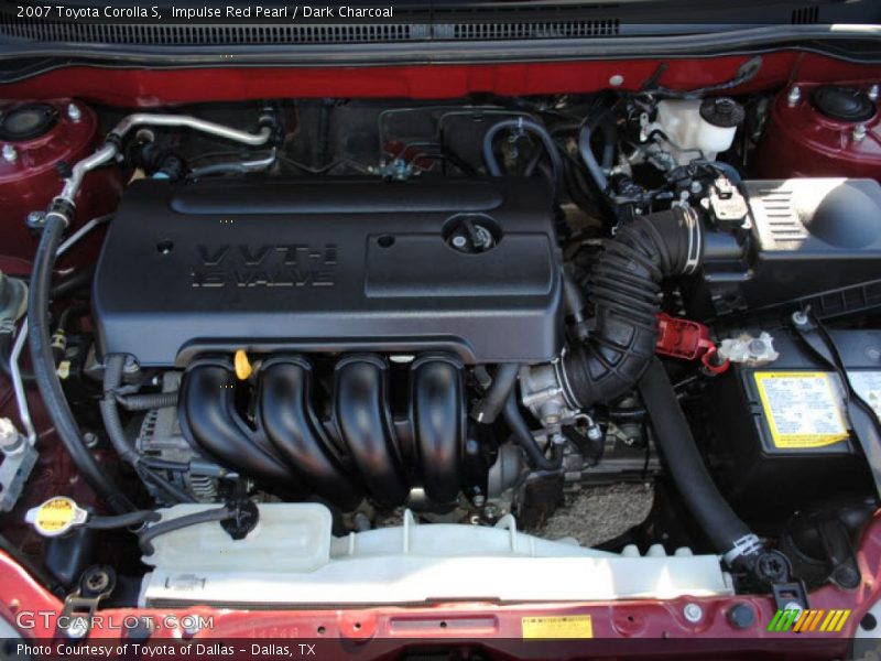  2007 Corolla S Engine - 1.8L DOHC 16V VVT-i 4 Cylinder