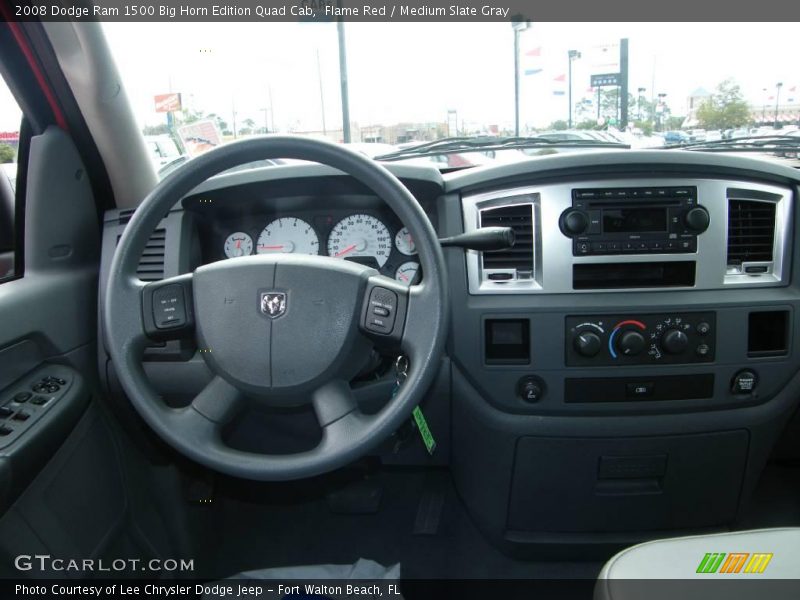 Flame Red / Medium Slate Gray 2008 Dodge Ram 1500 Big Horn Edition Quad Cab
