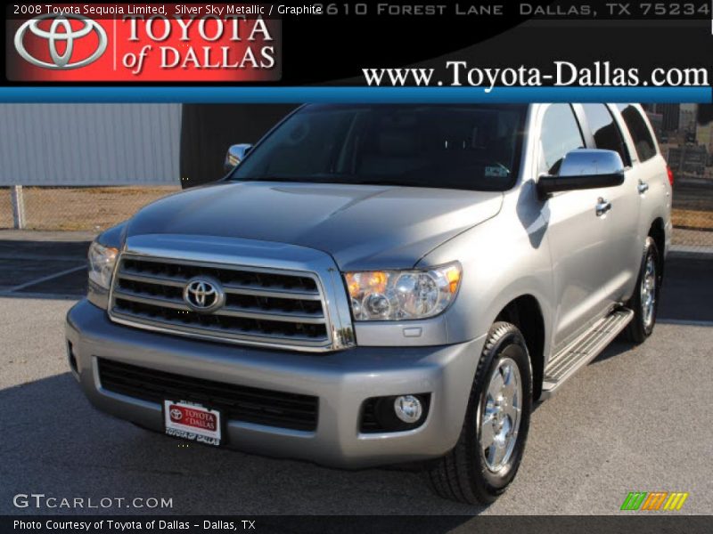Silver Sky Metallic / Graphite 2008 Toyota Sequoia Limited