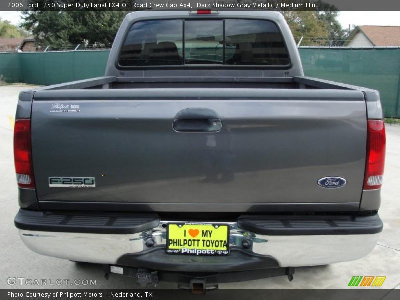 Dark Shadow Gray Metallic / Medium Flint 2006 Ford F250 Super Duty Lariat FX4 Off Road Crew Cab 4x4