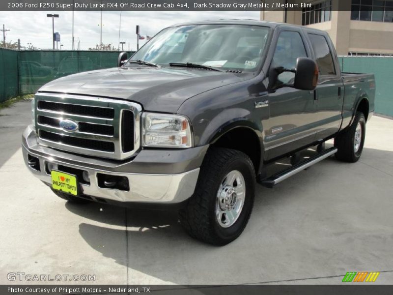 Dark Shadow Gray Metallic / Medium Flint 2006 Ford F250 Super Duty Lariat FX4 Off Road Crew Cab 4x4