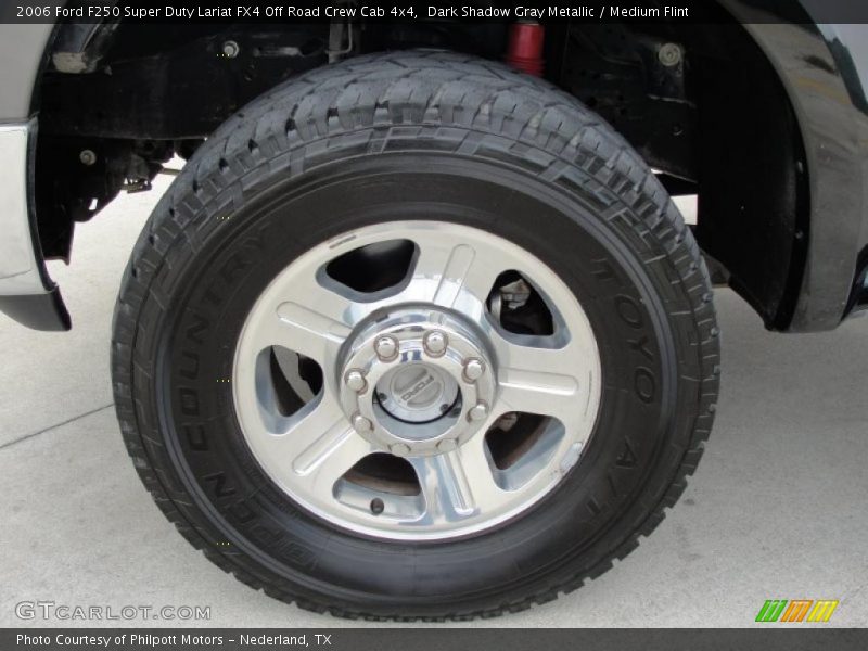 Dark Shadow Gray Metallic / Medium Flint 2006 Ford F250 Super Duty Lariat FX4 Off Road Crew Cab 4x4