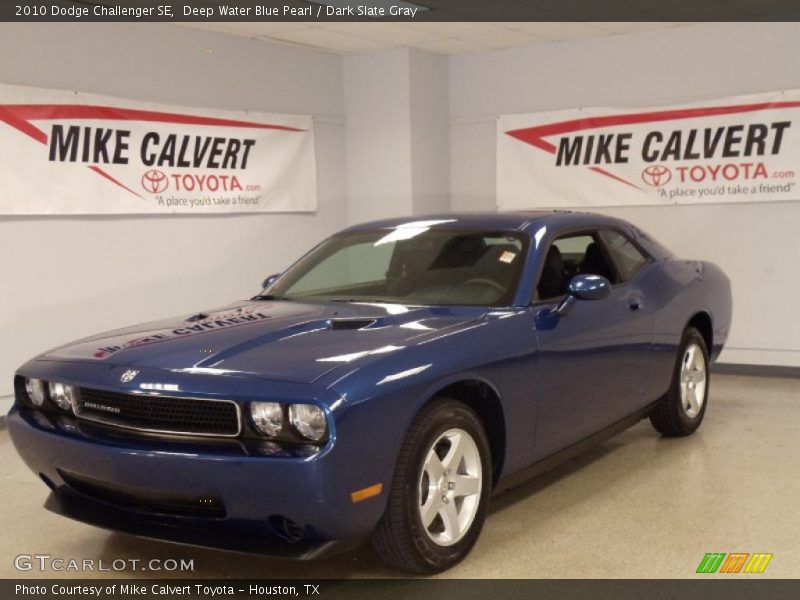 Deep Water Blue Pearl / Dark Slate Gray 2010 Dodge Challenger SE