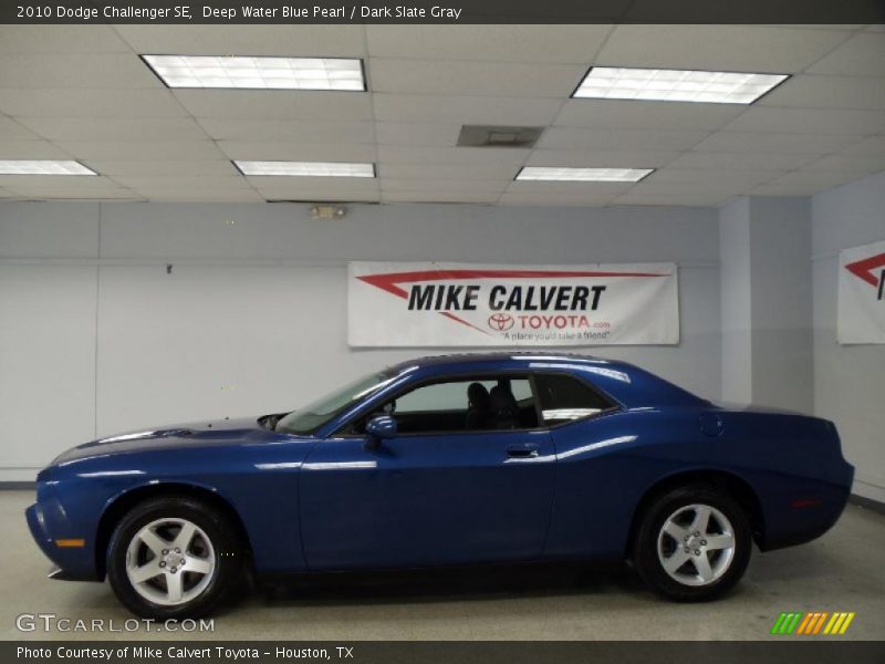 Deep Water Blue Pearl / Dark Slate Gray 2010 Dodge Challenger SE