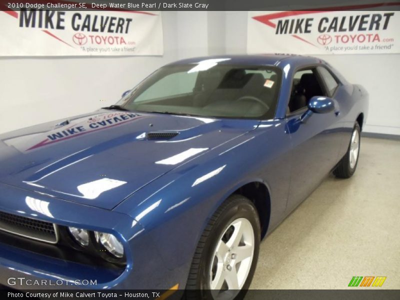 Deep Water Blue Pearl / Dark Slate Gray 2010 Dodge Challenger SE