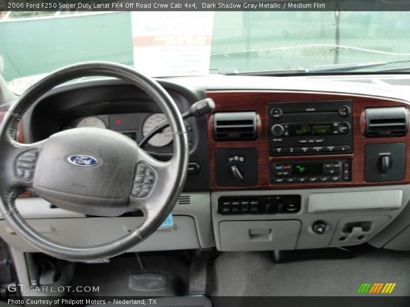Dark Shadow Gray Metallic / Medium Flint 2006 Ford F250 Super Duty Lariat FX4 Off Road Crew Cab 4x4