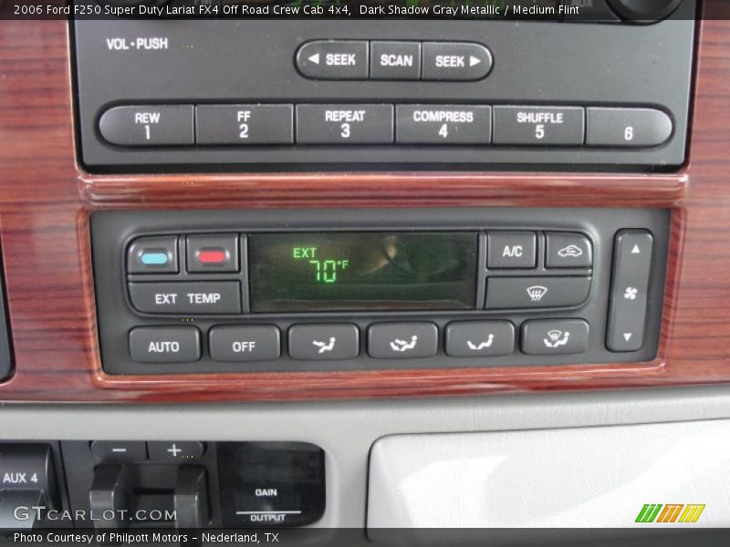 Dark Shadow Gray Metallic / Medium Flint 2006 Ford F250 Super Duty Lariat FX4 Off Road Crew Cab 4x4
