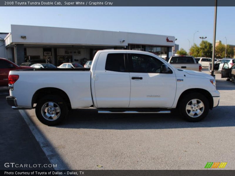 Super White / Graphite Gray 2008 Toyota Tundra Double Cab