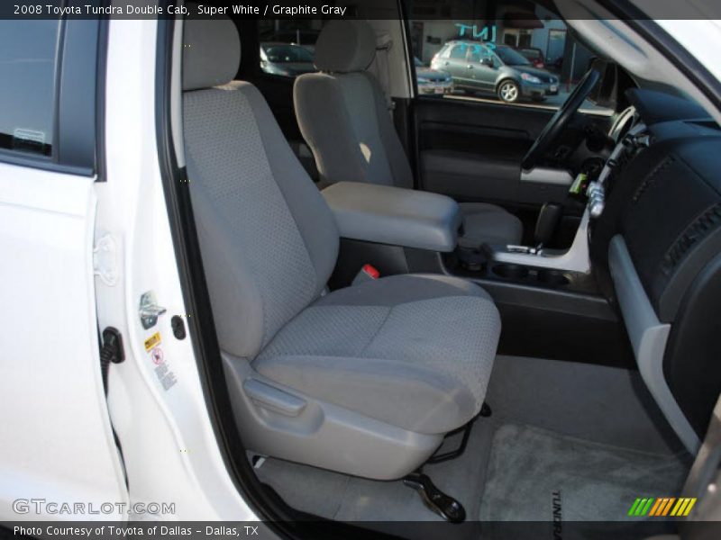 Super White / Graphite Gray 2008 Toyota Tundra Double Cab