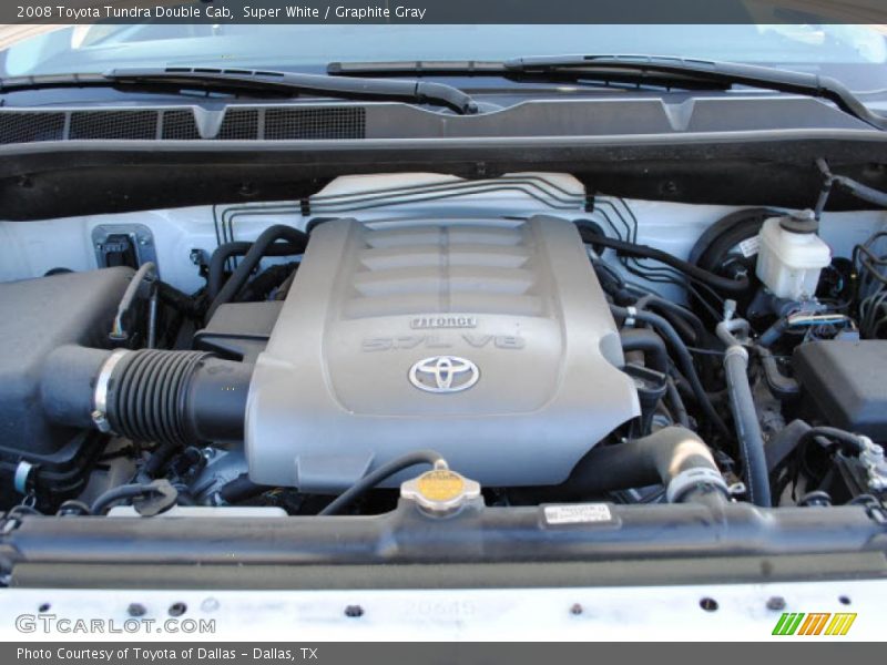 Super White / Graphite Gray 2008 Toyota Tundra Double Cab