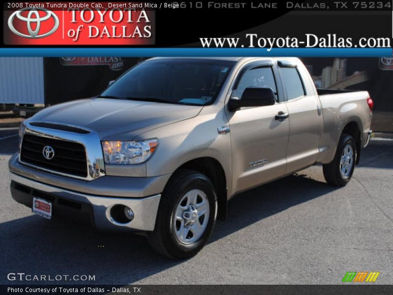 Desert Sand Mica / Beige 2008 Toyota Tundra Double Cab