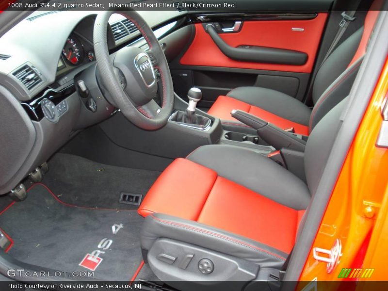 Misano Red Pearl Effect / Black/Crimson Red 2008 Audi RS4 4.2 quattro Sedan