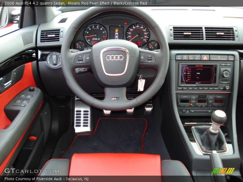 Misano Red Pearl Effect / Black/Crimson Red 2008 Audi RS4 4.2 quattro Sedan