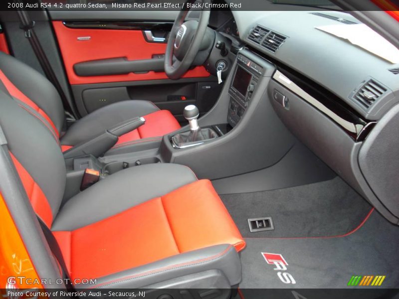 Misano Red Pearl Effect / Black/Crimson Red 2008 Audi RS4 4.2 quattro Sedan