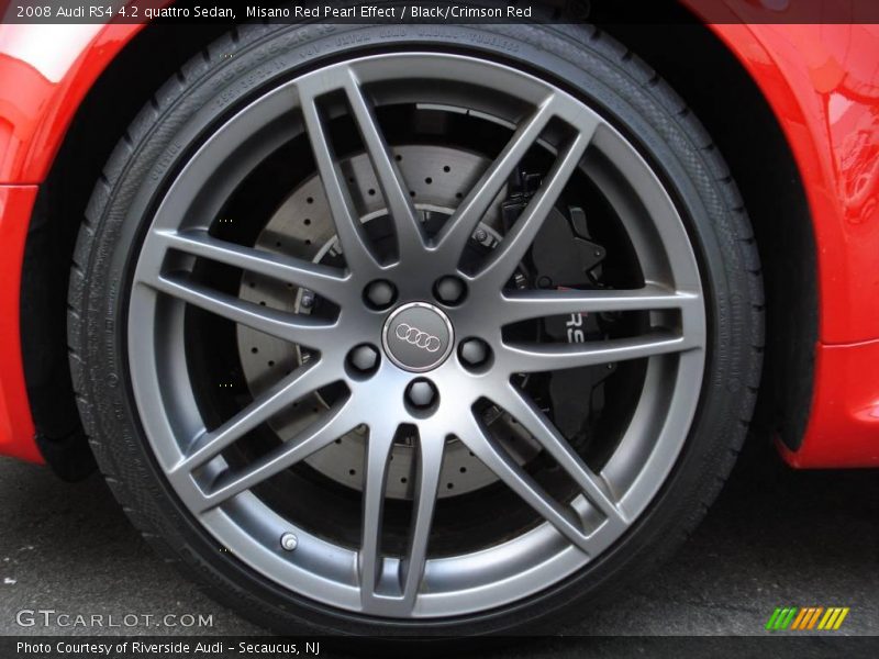 Misano Red Pearl Effect / Black/Crimson Red 2008 Audi RS4 4.2 quattro Sedan