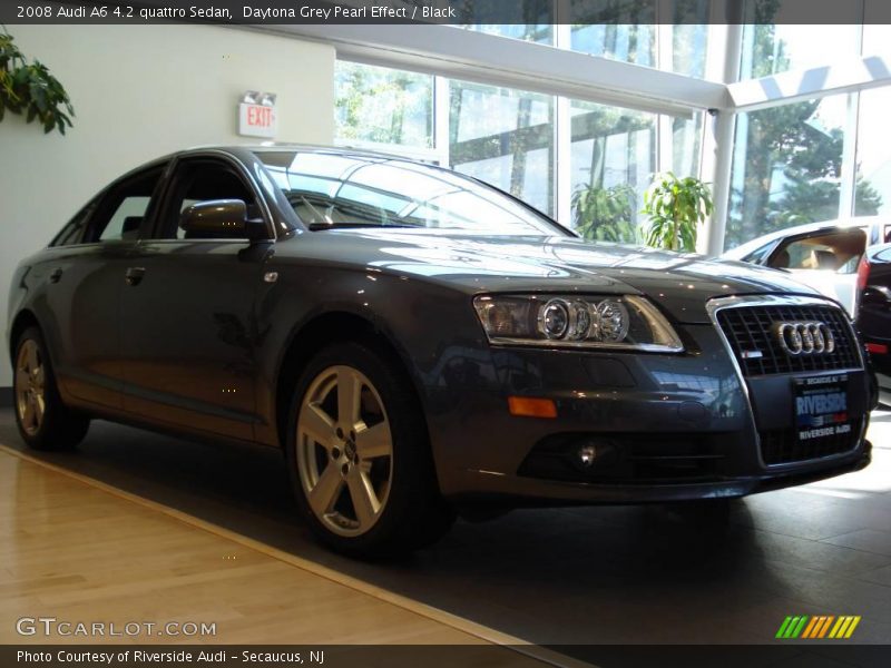 Daytona Grey Pearl Effect / Black 2008 Audi A6 4.2 quattro Sedan