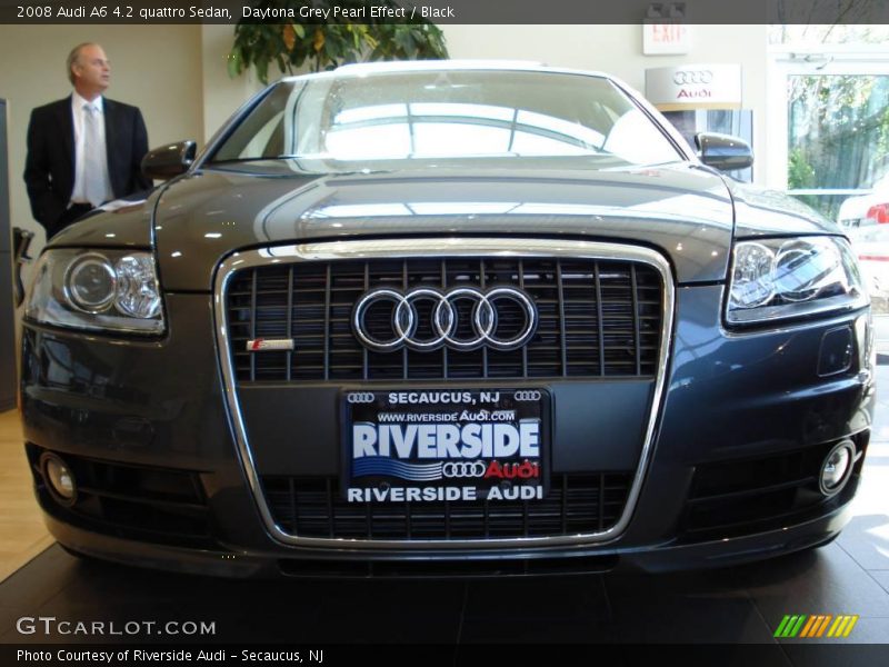 Daytona Grey Pearl Effect / Black 2008 Audi A6 4.2 quattro Sedan
