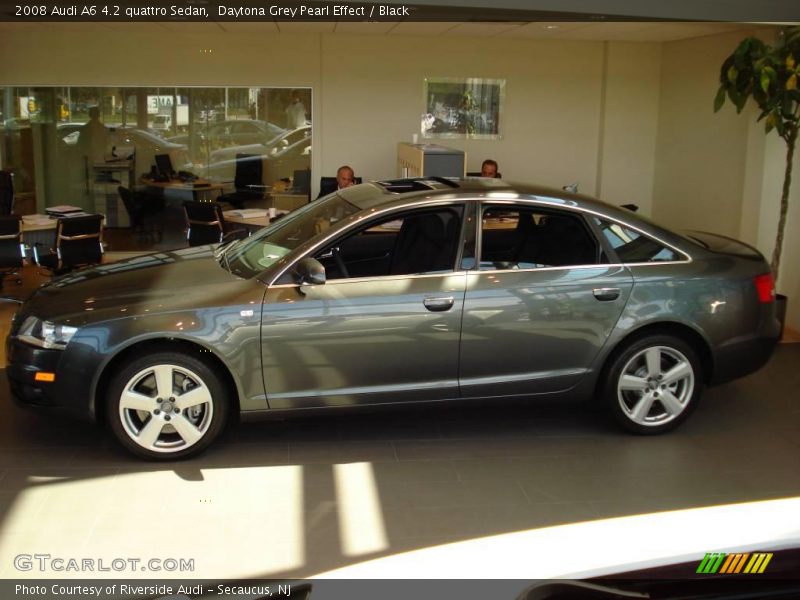 Daytona Grey Pearl Effect / Black 2008 Audi A6 4.2 quattro Sedan