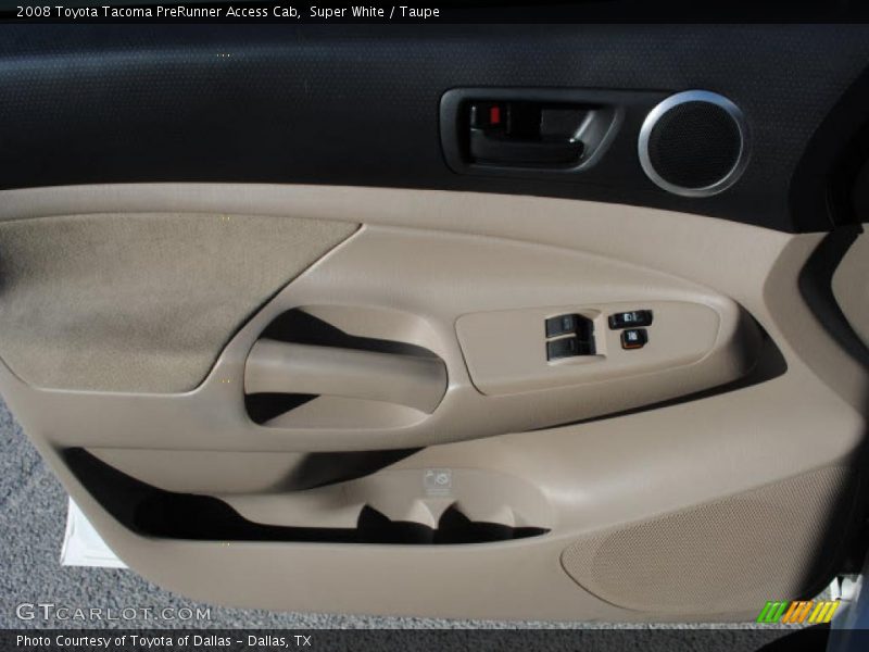 Super White / Taupe 2008 Toyota Tacoma PreRunner Access Cab