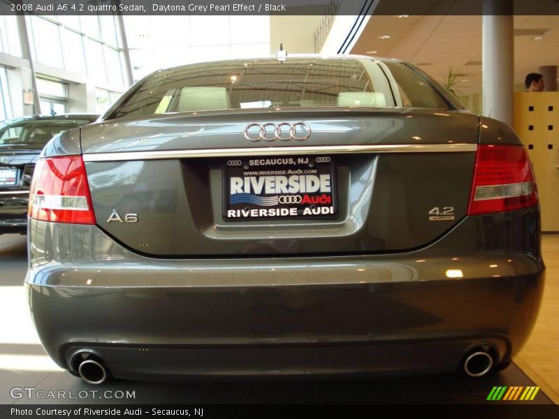 Daytona Grey Pearl Effect / Black 2008 Audi A6 4.2 quattro Sedan