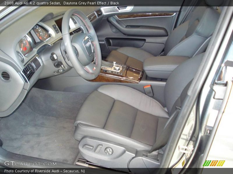 Daytona Grey Pearl Effect / Black 2008 Audi A6 4.2 quattro Sedan
