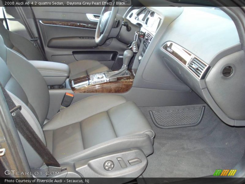 Daytona Grey Pearl Effect / Black 2008 Audi A6 4.2 quattro Sedan
