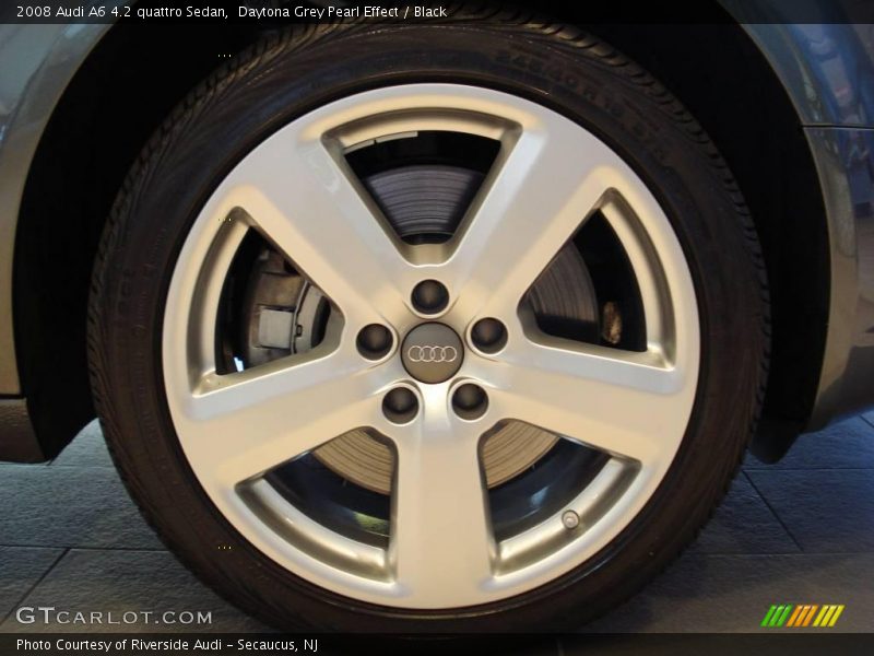 Daytona Grey Pearl Effect / Black 2008 Audi A6 4.2 quattro Sedan