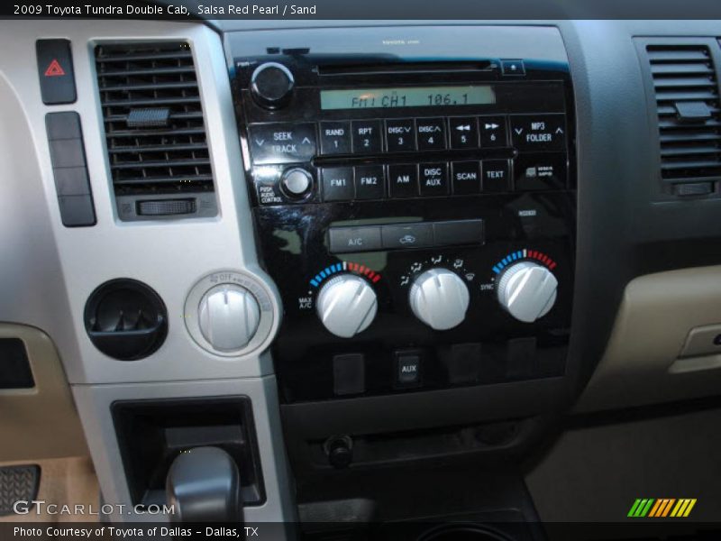 Controls of 2009 Tundra Double Cab