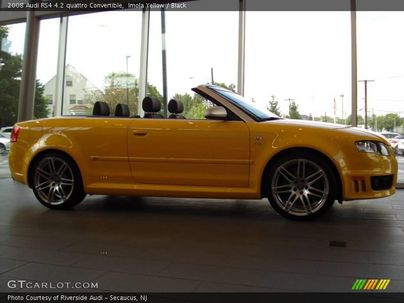 Imola Yellow / Black 2008 Audi RS4 4.2 quattro Convertible