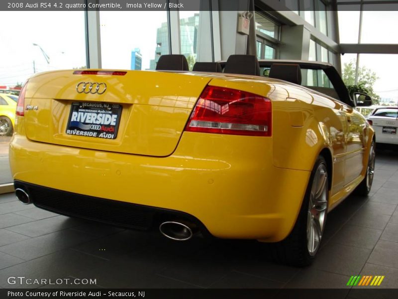 Imola Yellow / Black 2008 Audi RS4 4.2 quattro Convertible