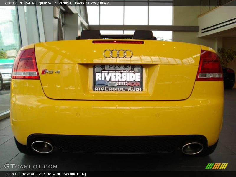 Imola Yellow / Black 2008 Audi RS4 4.2 quattro Convertible