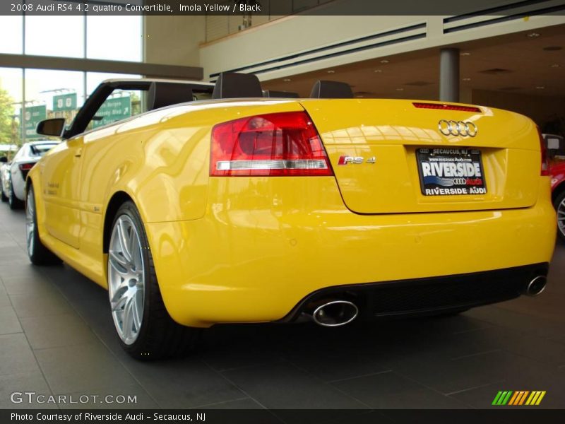 Imola Yellow / Black 2008 Audi RS4 4.2 quattro Convertible