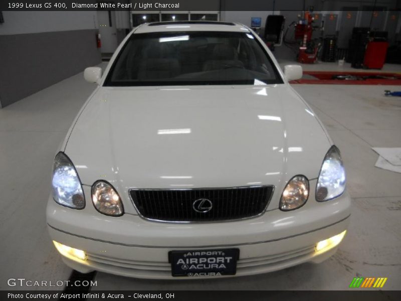 Diamond White Pearl / Light Charcoal 1999 Lexus GS 400