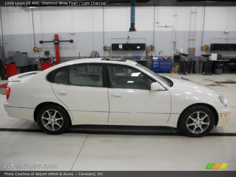 Diamond White Pearl / Light Charcoal 1999 Lexus GS 400