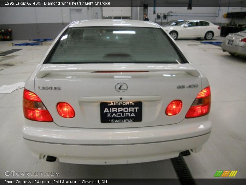 Diamond White Pearl / Light Charcoal 1999 Lexus GS 400